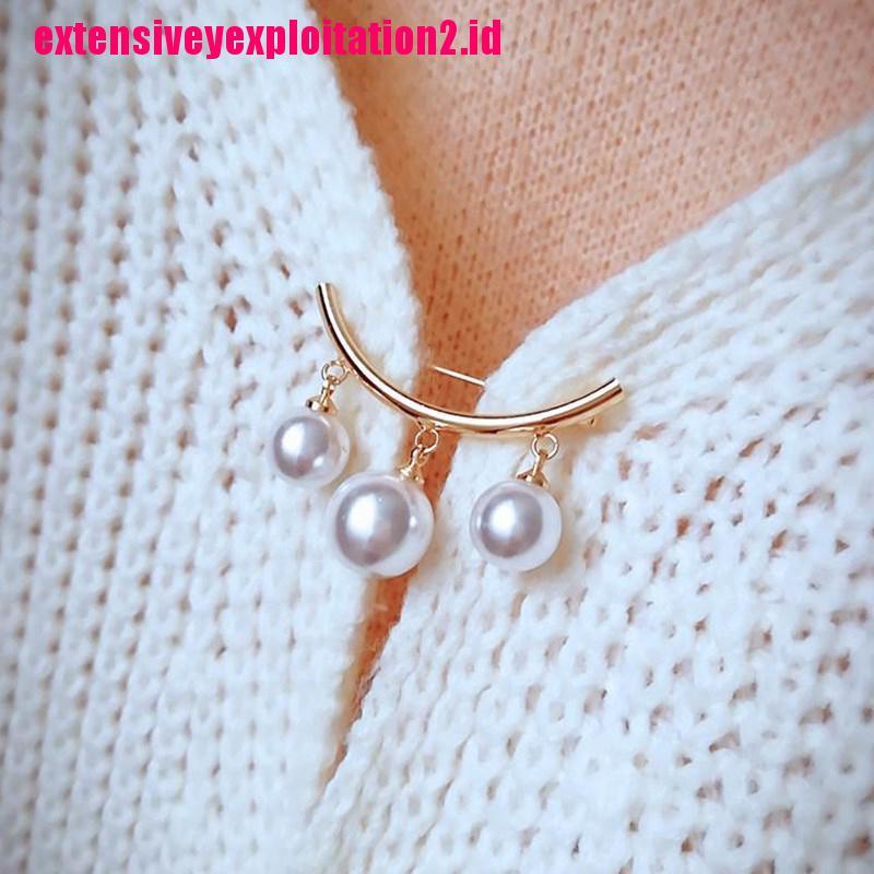 &lt; E2id &amp; &gt; Bros Pin Mutiara Imitasi Untuk Wanita