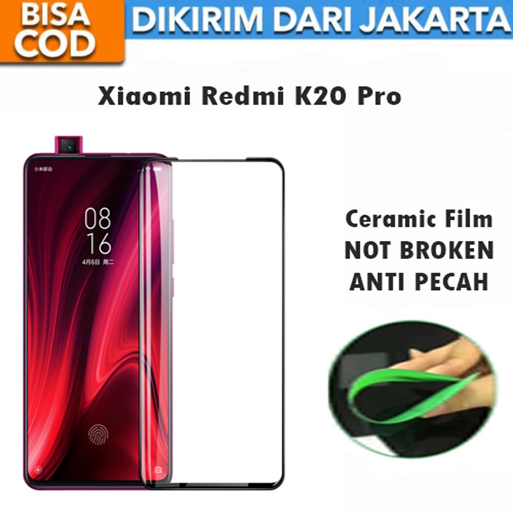 Tempered Glass Xiaomi Redmi K20 Pro Full Cover / Full Screen Ceramic Film Anti Gores