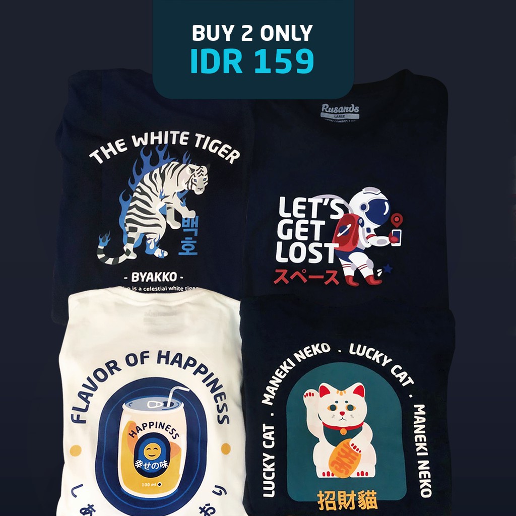 kaos Tshirt baju distro pria cuci gudang