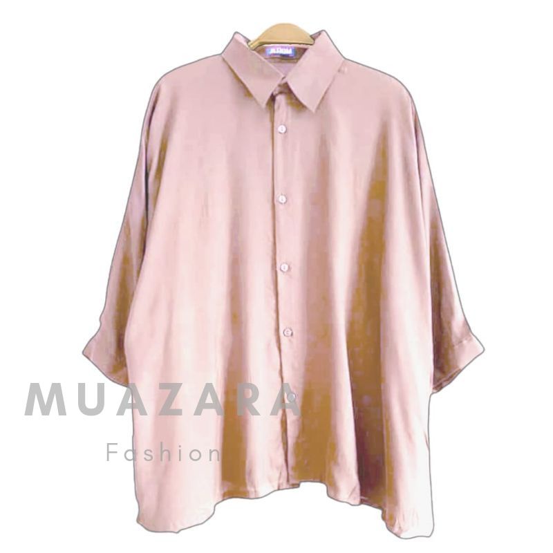 Kemeja Wanita Jumbo LD 130 XXXL / Kemeja Polos Oversize-Coksu