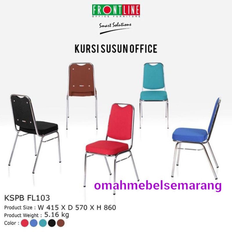Kursi Susun Kantor Frontline KSPB 103 Office chair minimalis