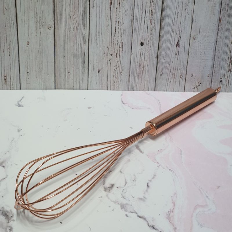 Ballon Whisk Rose gold / whisk tebal / egg beater / whisker / pengocok telur