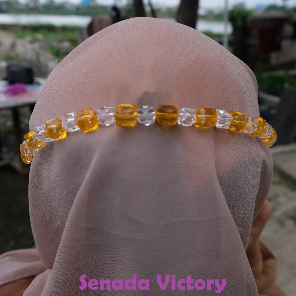 Senada Victory Konektor Masker Hijab Tali Masker Crystal Berlian