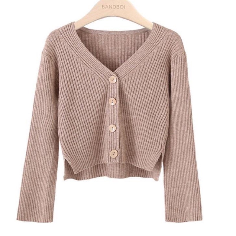 Larry Crop Outer Cardigan Rajut  Cardigan Rajut Kancing Crop Outer Larry Knit