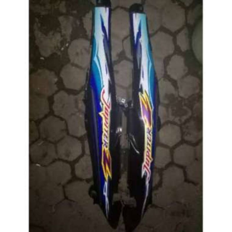 Cover body jupiter z lama  body jupiter z lama old Biru set dengan striping