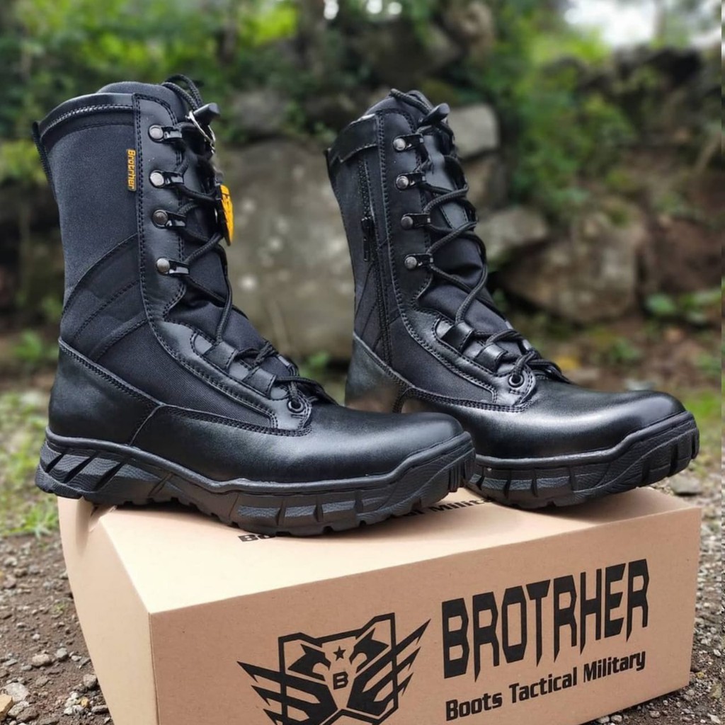 SEPATU PDL BROTRHER GEN6 KULIT ASLI SEPATU PDL TNI POLRI SECURITY SATPAM SEPATU BOOTS PRIA WANITA