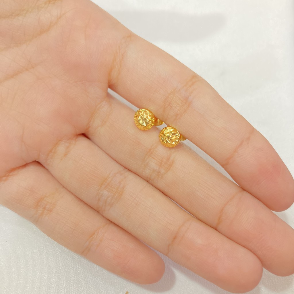Anting Tusuk Warna 24 Karat Aksesoris Daily Fashion