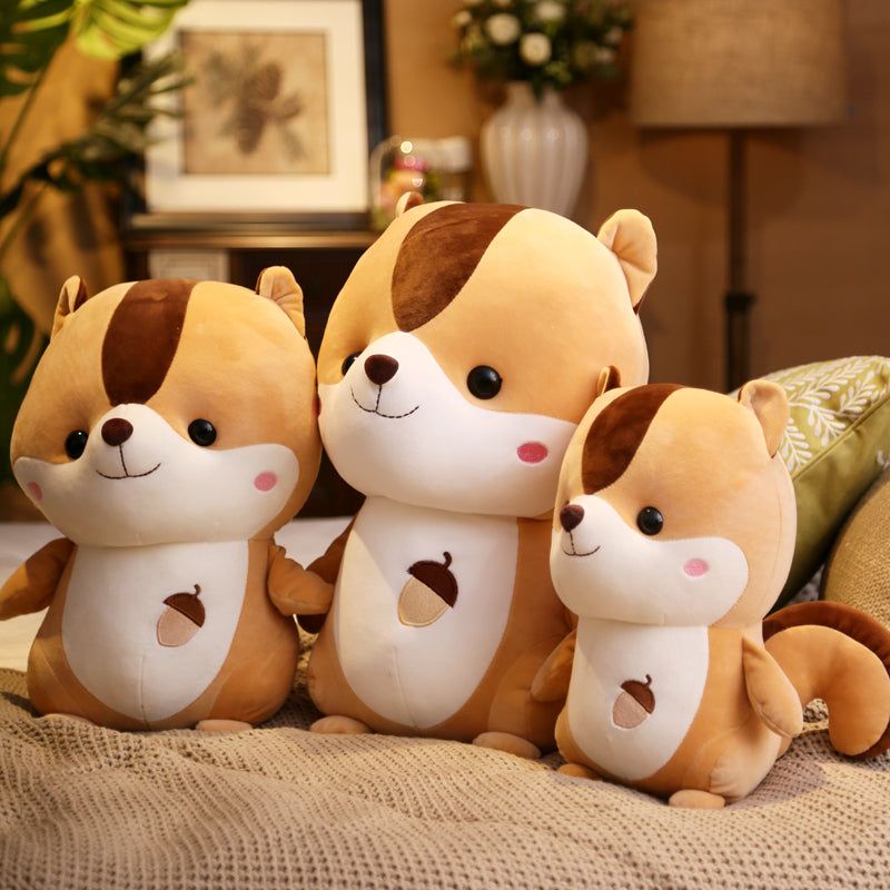 Boneka Tupai Lucu Hadiah Untuk Anak - Anak / Mainan Mewah Model Duduk