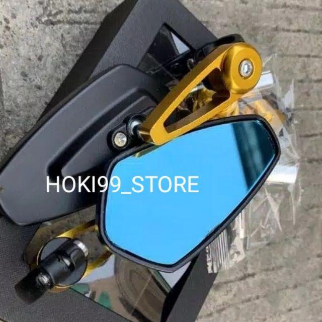 spion jalu oval spion bar end spion jalu stang spion variasi jalu spion nmax aerox pcx beat vario ninja cbr vixion-Gold