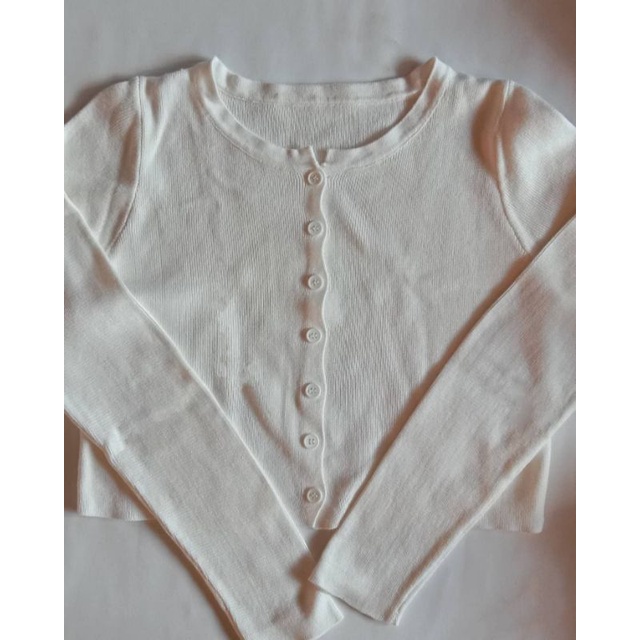 white crop cardigan brandy melville look alike