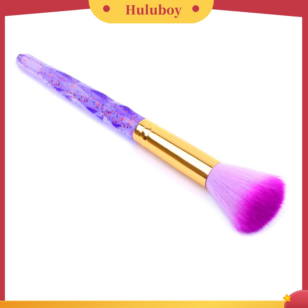 Huluboy Huluboy♡ Brush Bulu Lembut Warna-Warni Untuk Membersihkan Kutek Gel UV Manicure / Pedicure