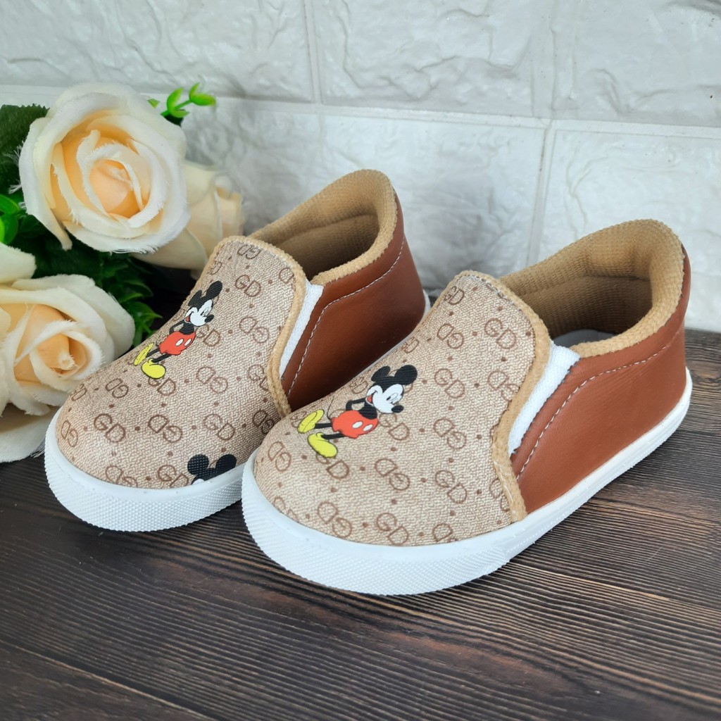 [TAMAN SEPATUKU] SEPATU TRENDY MURAH MICKEY MOUSE LUCU SLIP ON 1 2 3 4 5 6 TAHUN DAX05