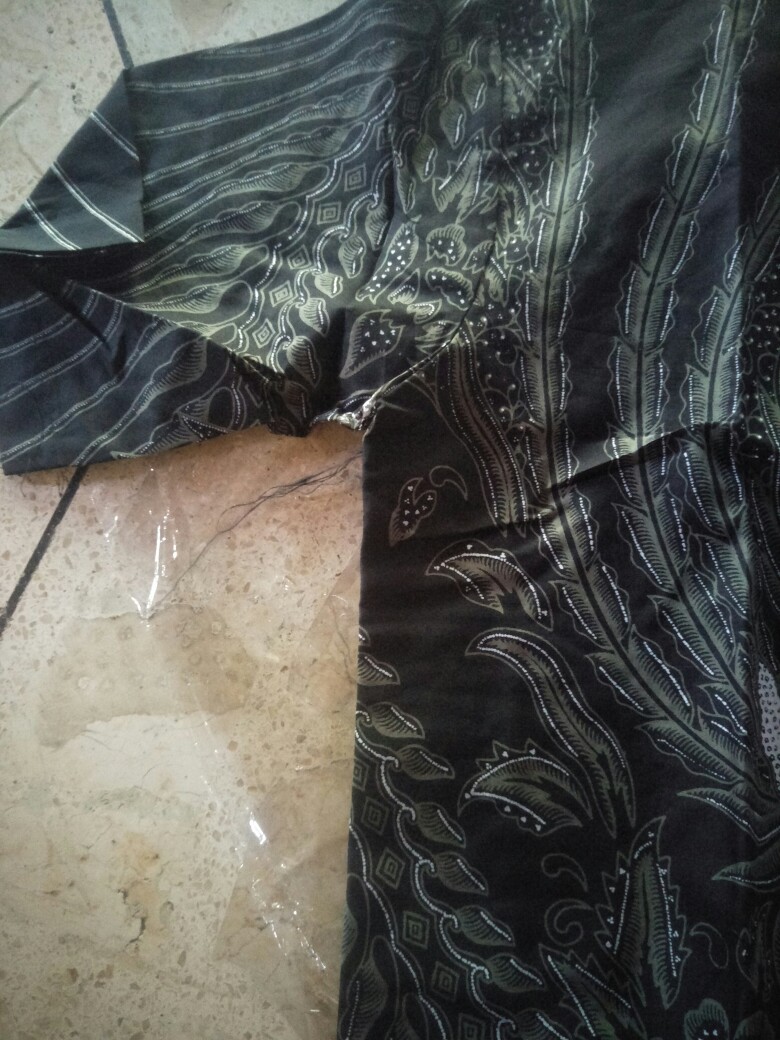 Manuk Peksi Lawasan Kemeja Batik Pria Full Furing Katun Primisima Batik Solo Batik Abu Grey