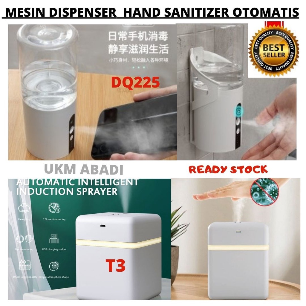 Mesin Dispenser Smart Hand Sanitizer Disinfektan Humidifier 2 In 1 Otomatis