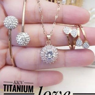 TiTanium set perhiasan wanita R54