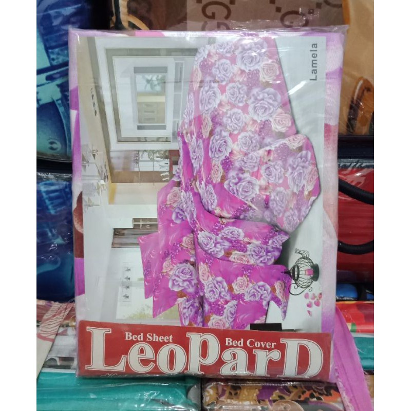 MURAH!! Sprei Leopard King No. 1 Ukuran 180x200 cm Kualitas Premium