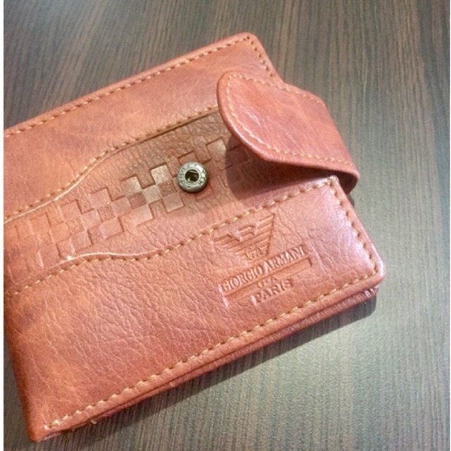 dompet lipat pria model kancing bahan kulit sintetis lokal urat tangan #dompet #dompetlipat #dompetpria #dompetcowok #dompetkeren