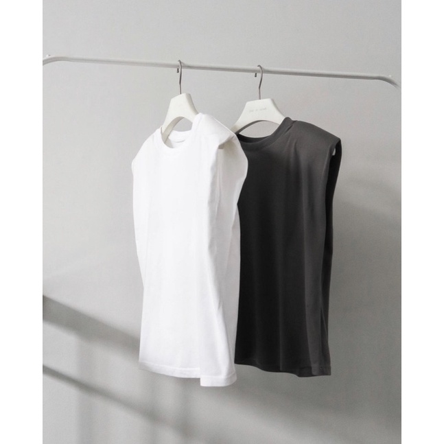 Muscle Tee Padded Top Tanktop Kaos Polos