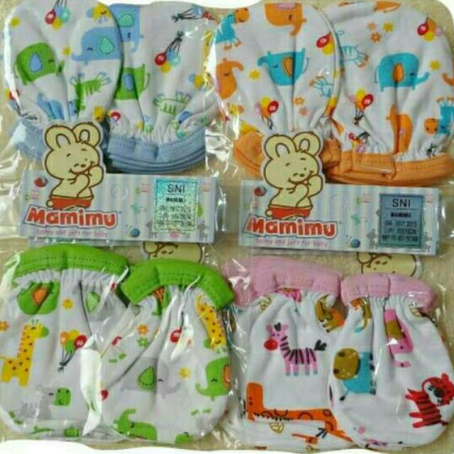 SARUNG TANGAN &amp; KAKI BABY MEREK MAMIMU &amp; HUG ME(SNI)