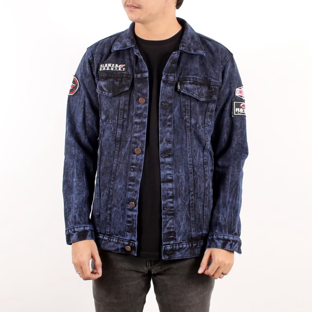 Jakek Denim Pria Original Brand And New Produck in Yeah 2022/ Jaket Jeans Cowo Keren