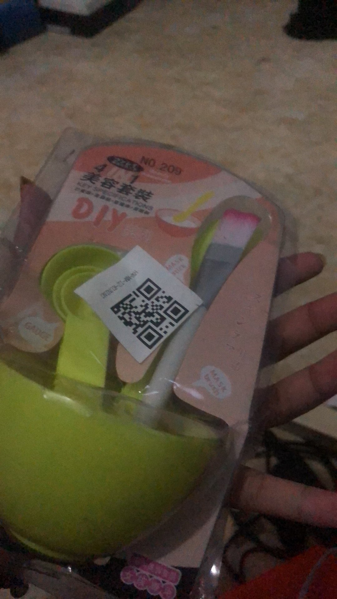 Satu Set Mangkuk Kuas Sendok Takar Masker