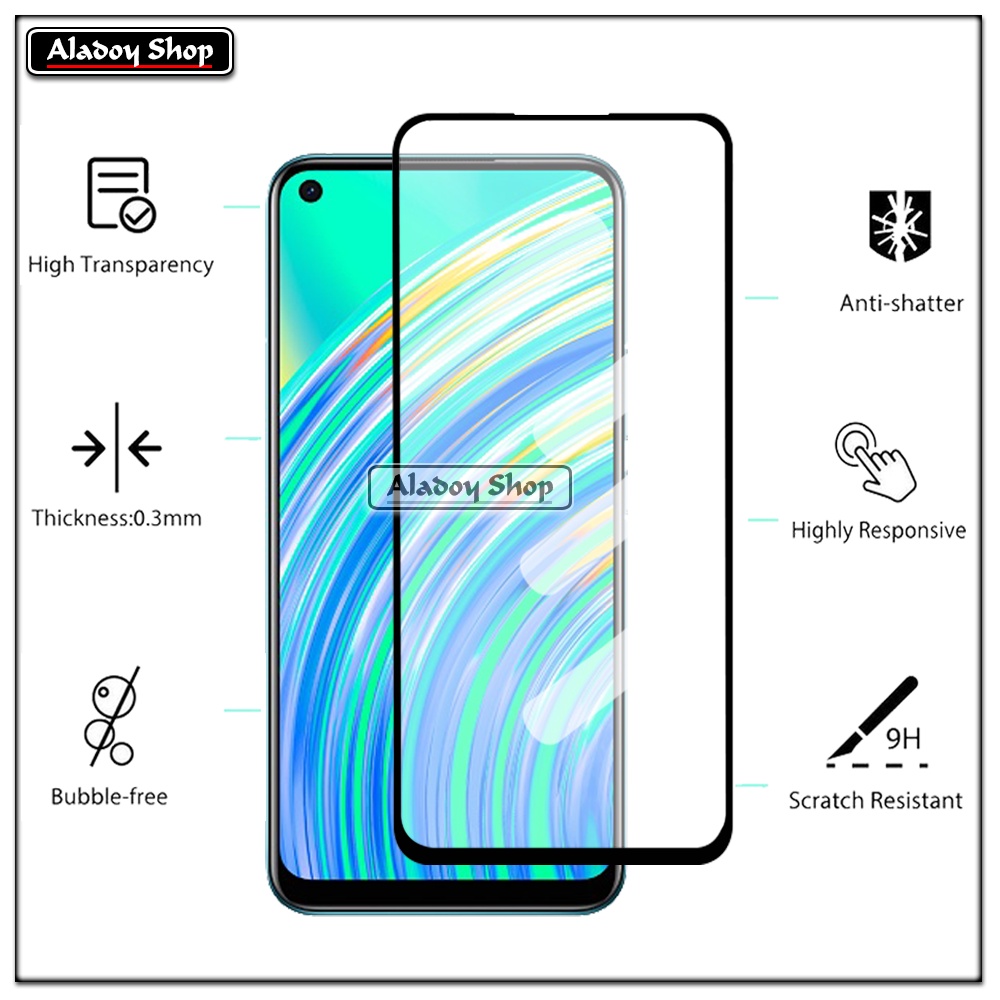 PAKET 3 IN 1 Tempered Glass Layar Realme C17 Free Tempered Glass Camera dan Skin Carbon