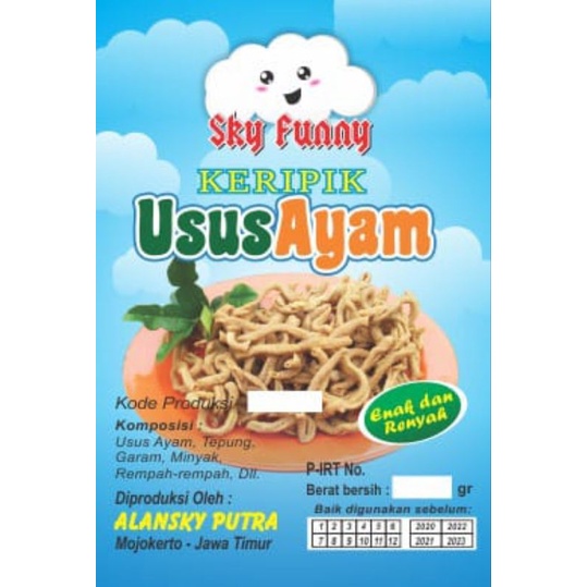 

kripik usus ayam enak dan gurih