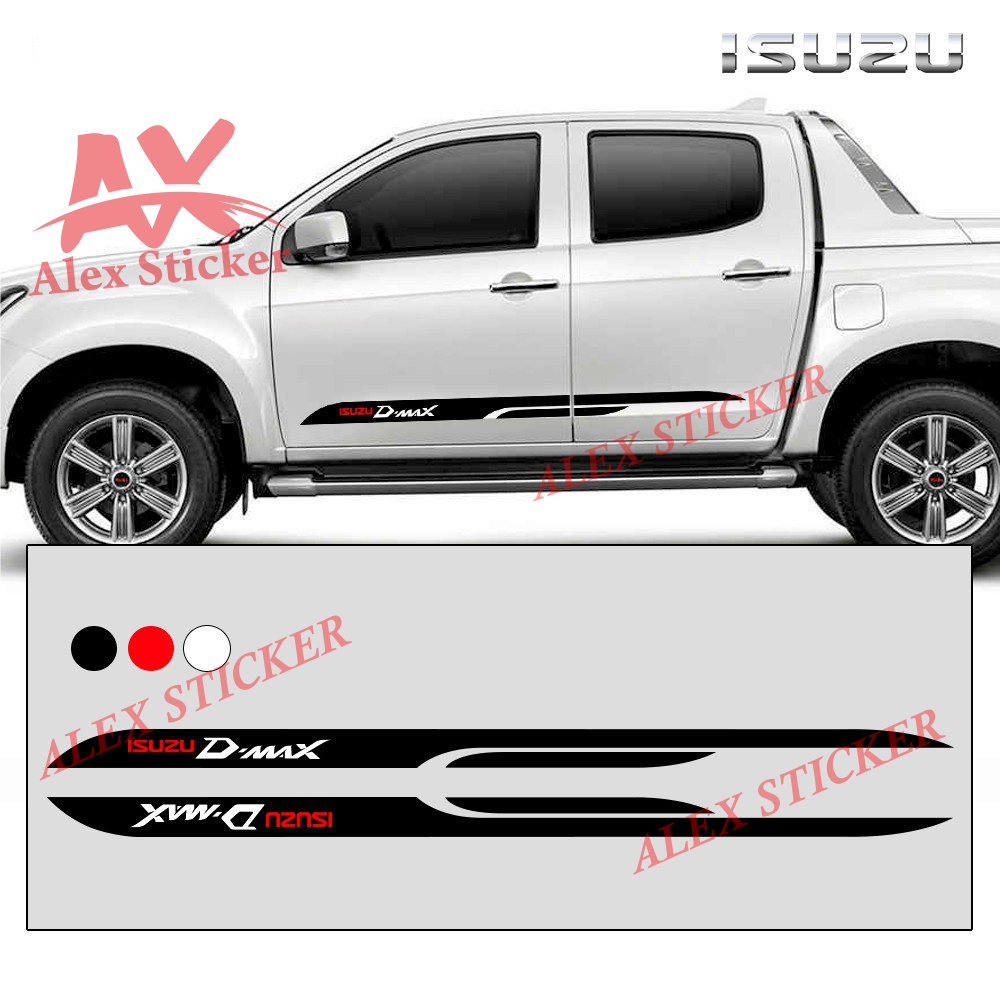 STIKER DMAX STICKER MOBIL ISUSU DMAX HILUX RANGER FORD NAVARA TRITON STIKER SIDE BODI CUSTOM TEXT UN