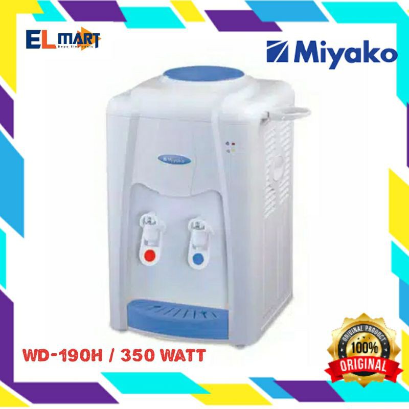 Miyako Dispenser Galon Air Minum Hot &amp; Normal WD 190H -190 H - WD190H Panas n Normal Original