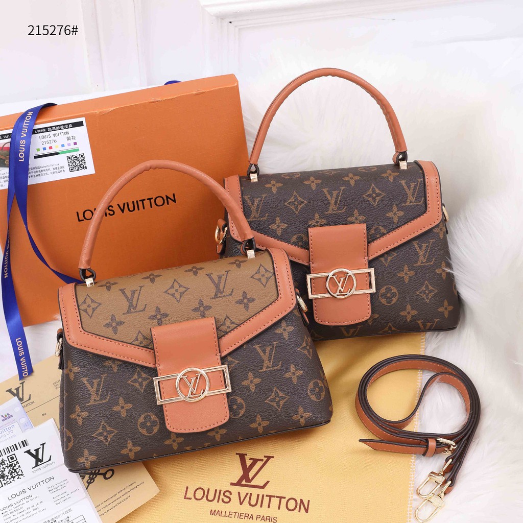 LV Dauphine Mono Top Handle Bag 215276# Tas Import Fashion Wanita