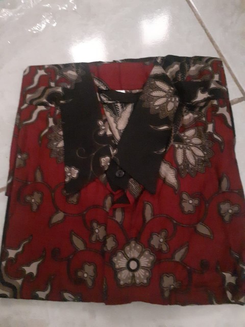 Zahira Batik Hrb026 Kenongo Hem Kemeja Batik Pria Lengan Pendek