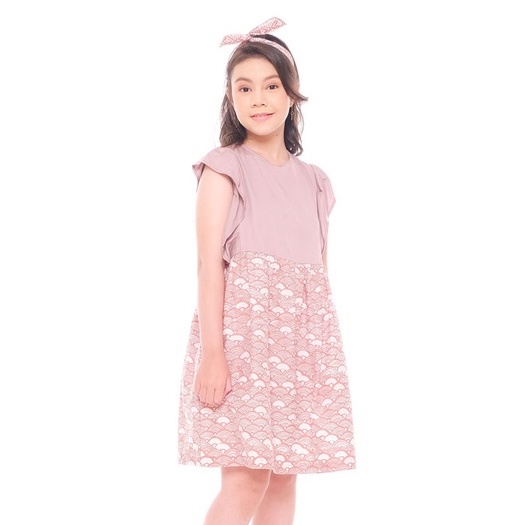 dress batik anak perempuan katun seri handayani 6bulan-12 tahun