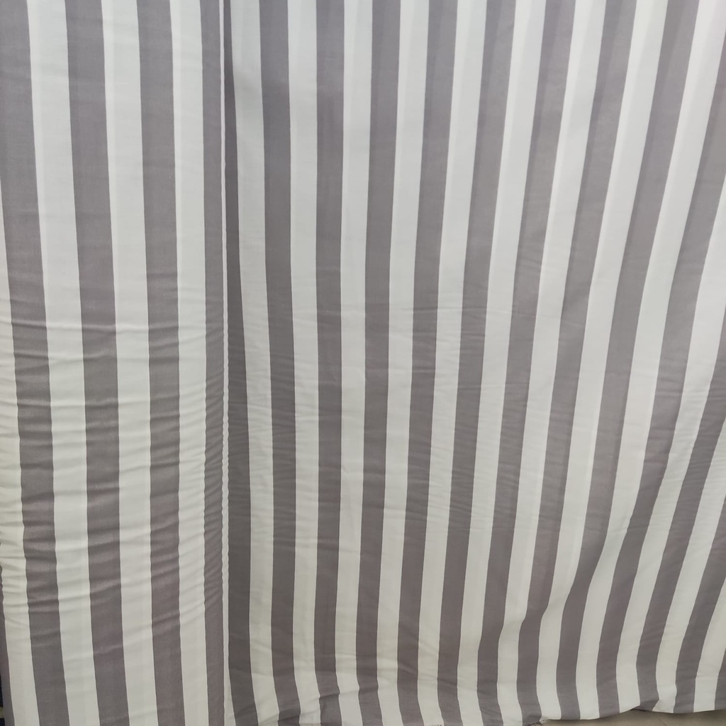 KAINKU - Kain Meteran Katun Lokal CVC motif garis rainbow (harga 1 meter)