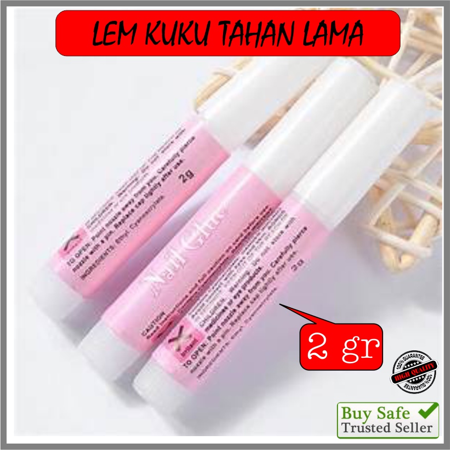 Lem kuku Palsu art nail Glue Kuat awet Tahan lama Murah