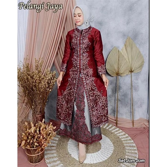 Set Kebaya TradisionaL | Set Kebaya Modern Masa Kini | Sale Set Kebaya Premium | Bayar di Tempat {COD} | Set Kebaya Bahan Tavetta Dove | Set Kebaya Wisuda Terbaru