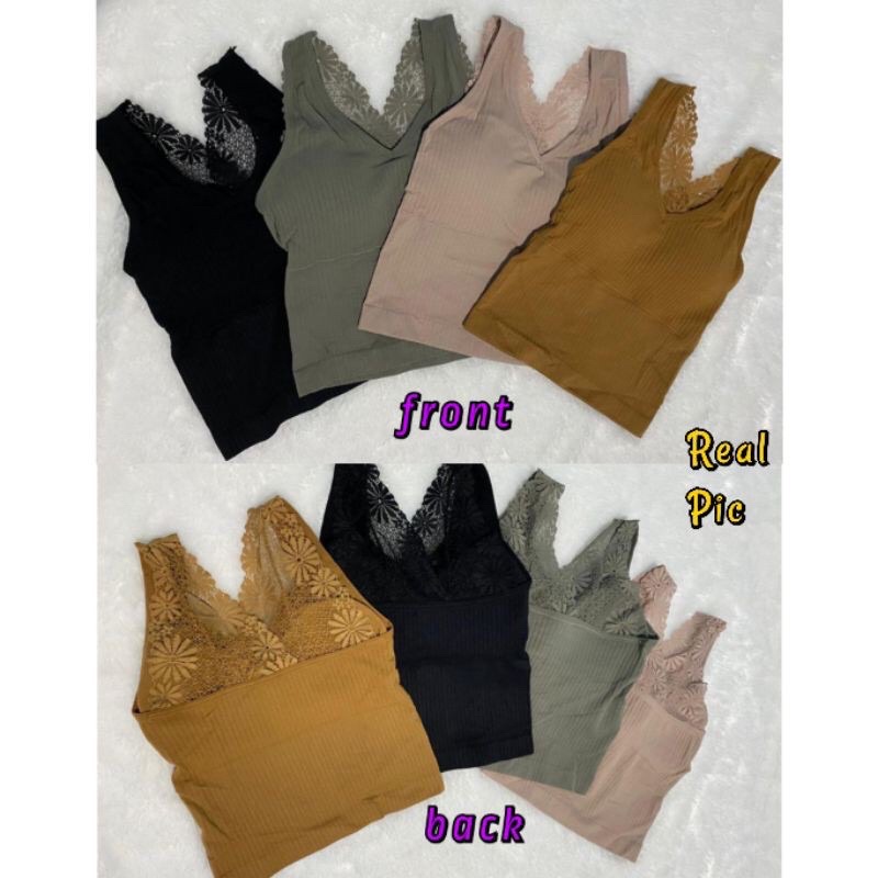 knit tank top bra / tank top wanita rajut