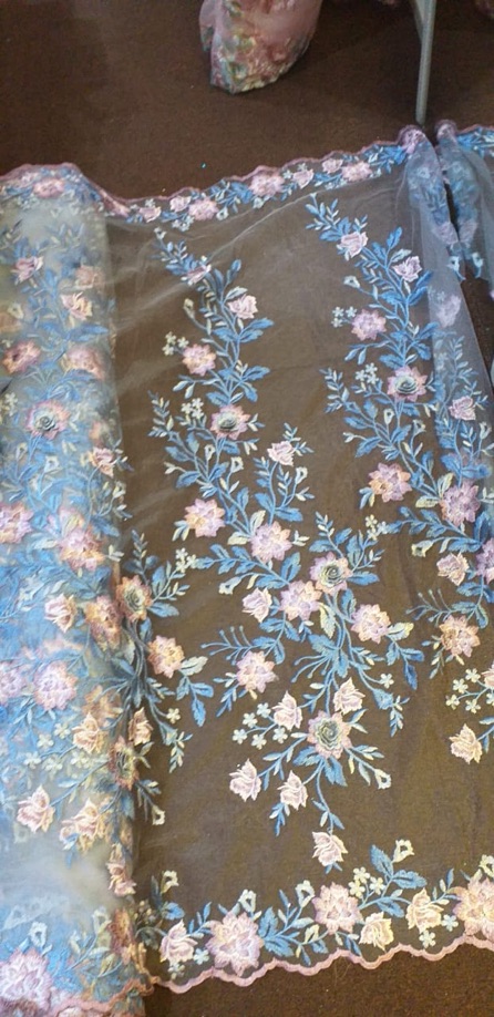 kain Tulle Bunga Mekar