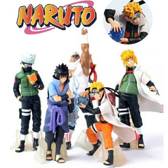 NARUTO Shippuden / Action Figure Set isi 5 uk besar - Mainan Miniatur