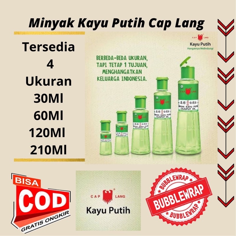 Minyak Kayu Putih Cap Lang 30/60/120/210 Ml
