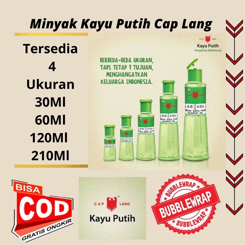 Minyak Kayu Putih Cap Lang 30/60/120/210 Ml