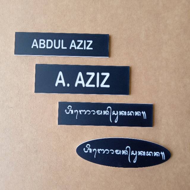 

NAMETAG GRAFIR / UKIR AKRILIK