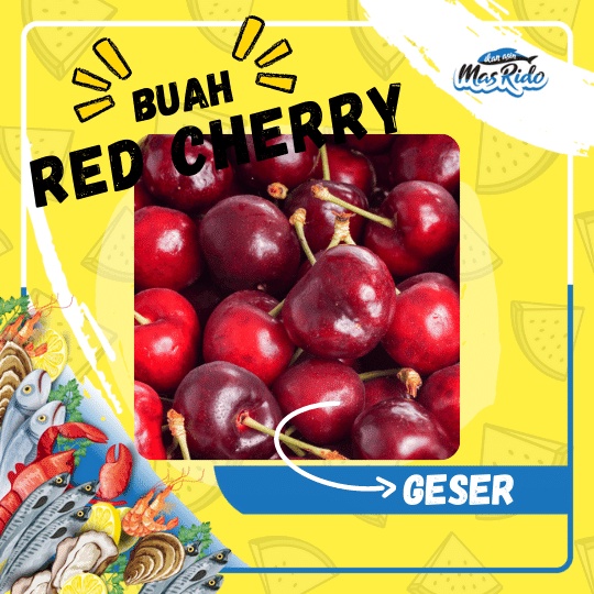 

Red Cherry Buah Segar Kemasan Pack Manis Segar Kwalitas Super