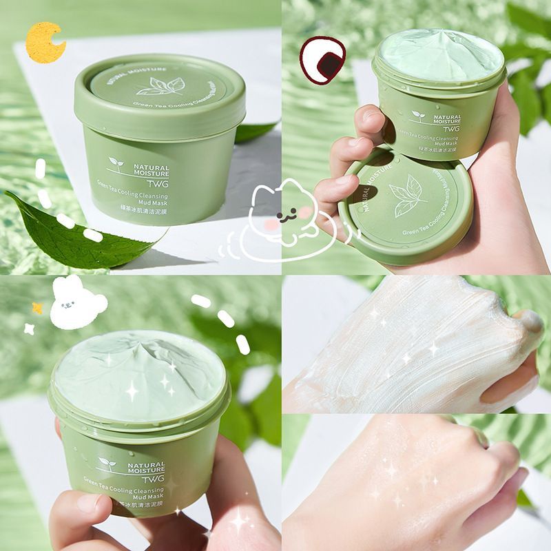 TWG GREEN TEA CLAY MASK | PORE CLEAN CLAY MASK | GREEN TEA COOLING MUD MASK