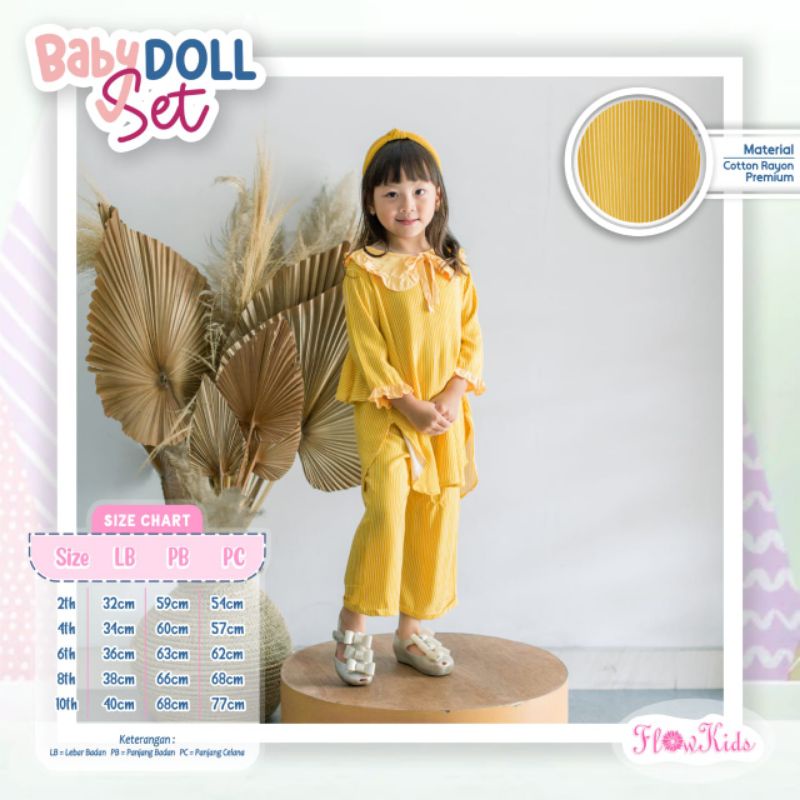 READY STOK BABYDOLL SET FLOWKIDS