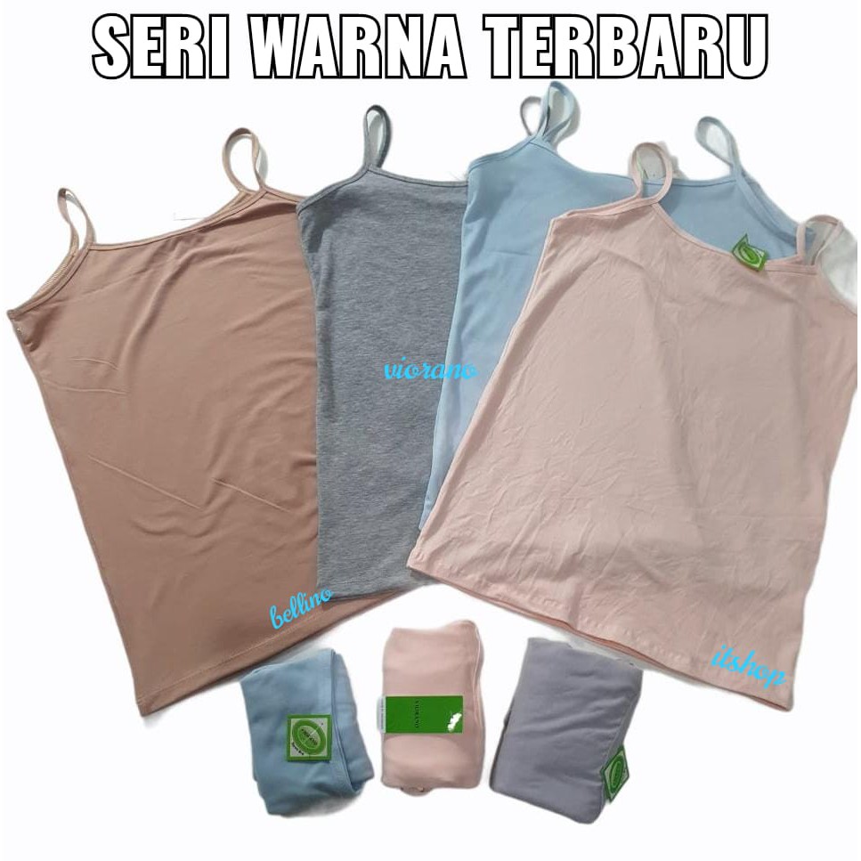 Termurah Grosir 12Pcs Tanktop Singlet Termurah Wanita Tank top Polos Lusinan Adem Bahan Katun Fit XL Harga Grosir Singlet Tali Lebar Tangtop Tali Berkualitas