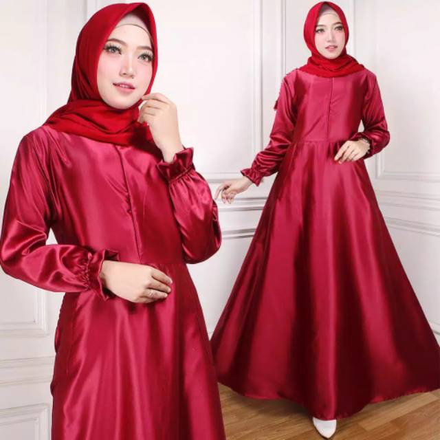 GAMIS VELVET POLOS ASSYIFA GAMIS TERLARIS