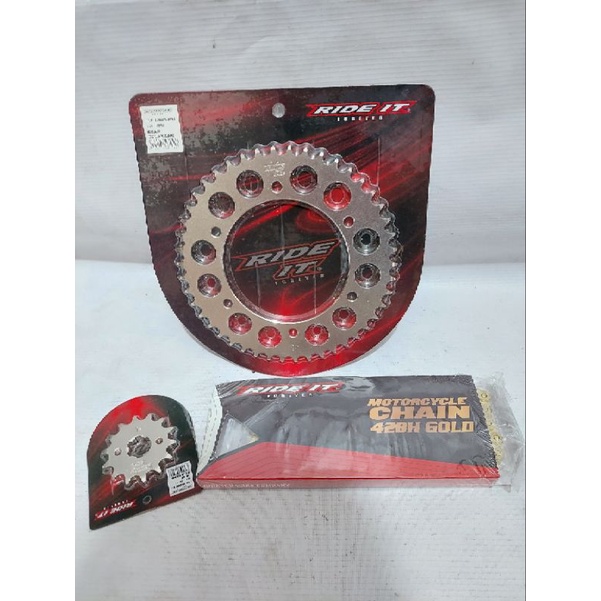 Gear Set R 15 V3, Vixion R 155, MT 15, Vixion , Cb150R, Ninja 150, Satria Fu 428 Ride it