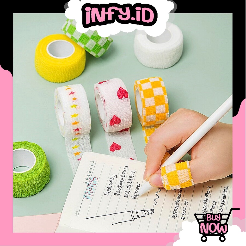 INFY - Finger Tape Wrist Tape Protective Tape Pelindung Jari Perban Jari Sport Tape Warna Warni S019