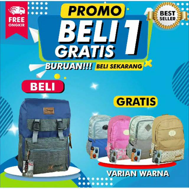 BELI 1 GRATIS 1 | TAS RANSEL EXTREME SPORT | FREE TAS RANSLE FROSTON