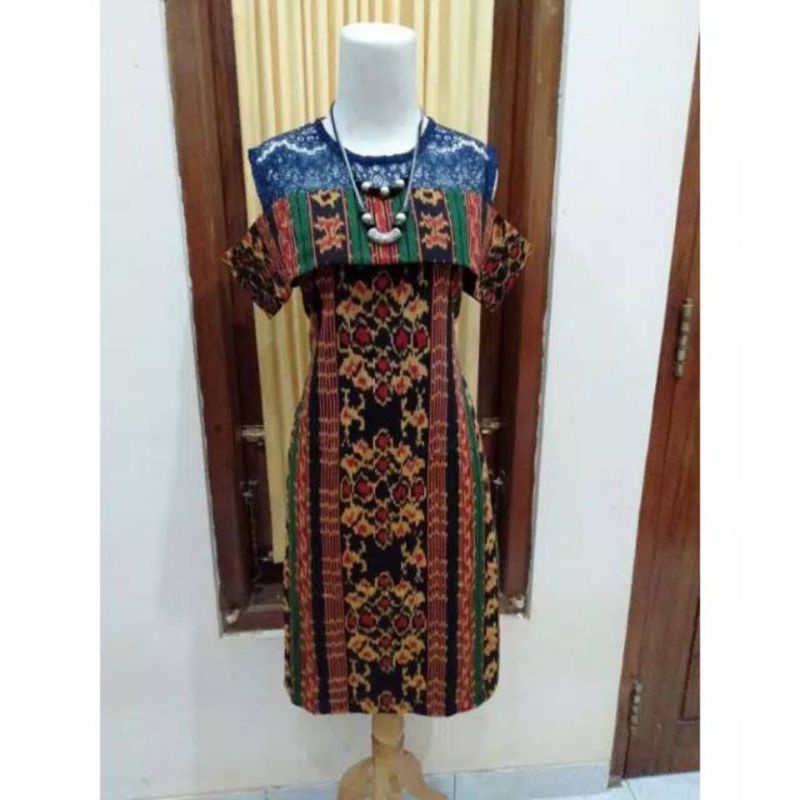 dress span etnik kombi brokat